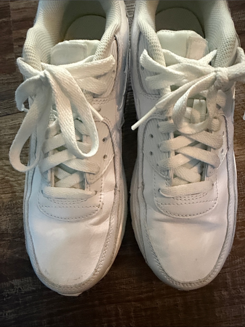 Nike Air Max Youth White Lace-Up Sneakers - Picture 4 of 4